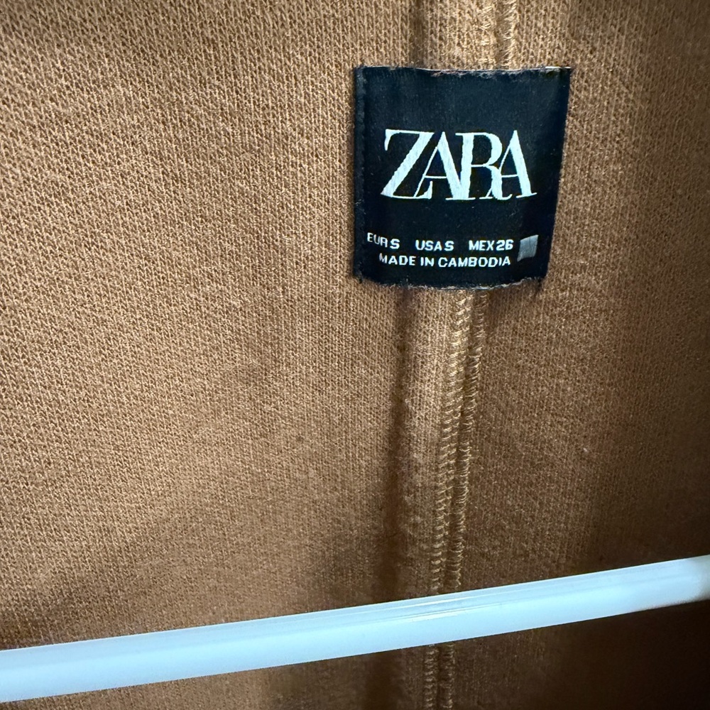 Zara Camel/Tan Long Coat - Picture 5 of 5